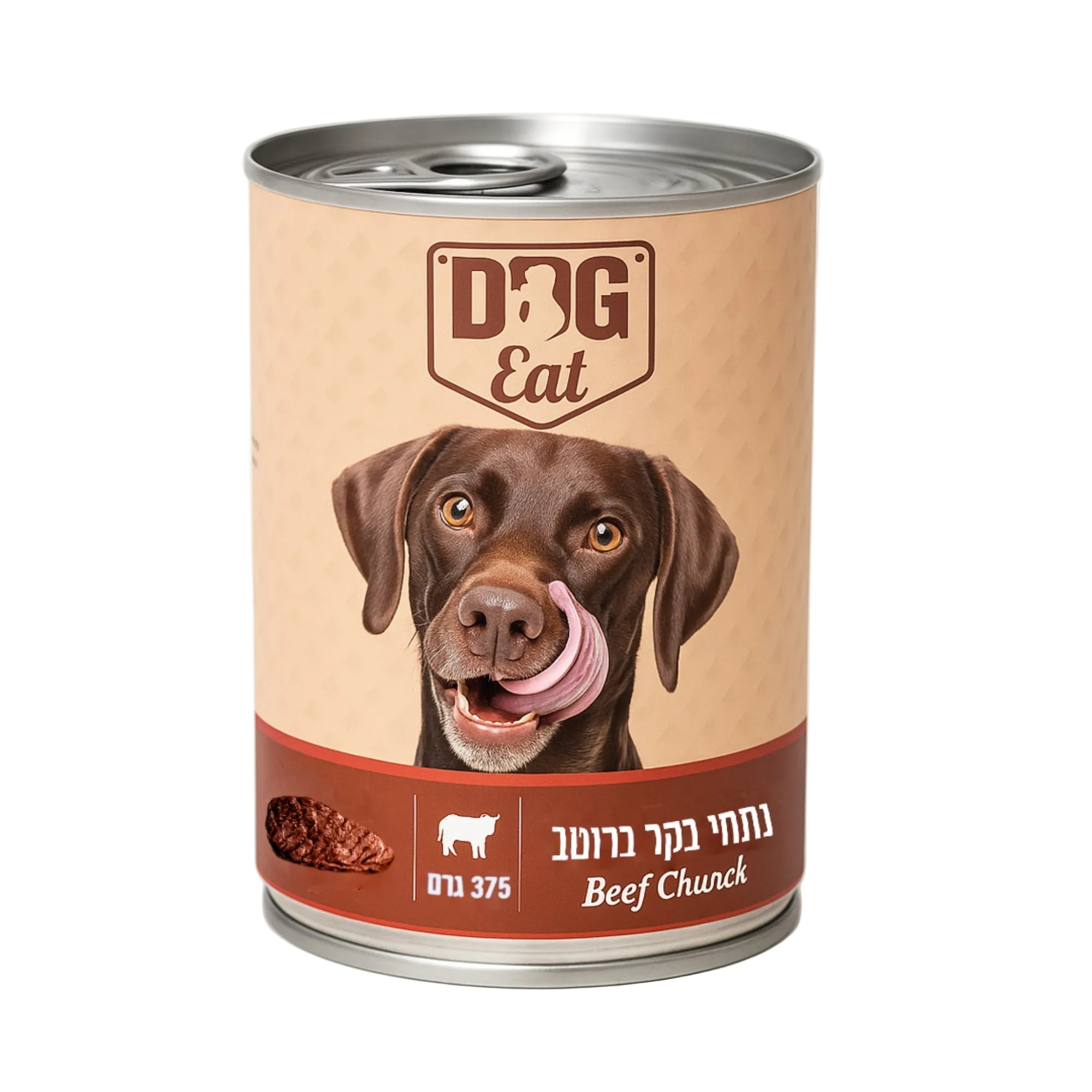 מזון כלבים רטוב דוג איט צ'אנק בקר 375 גרם