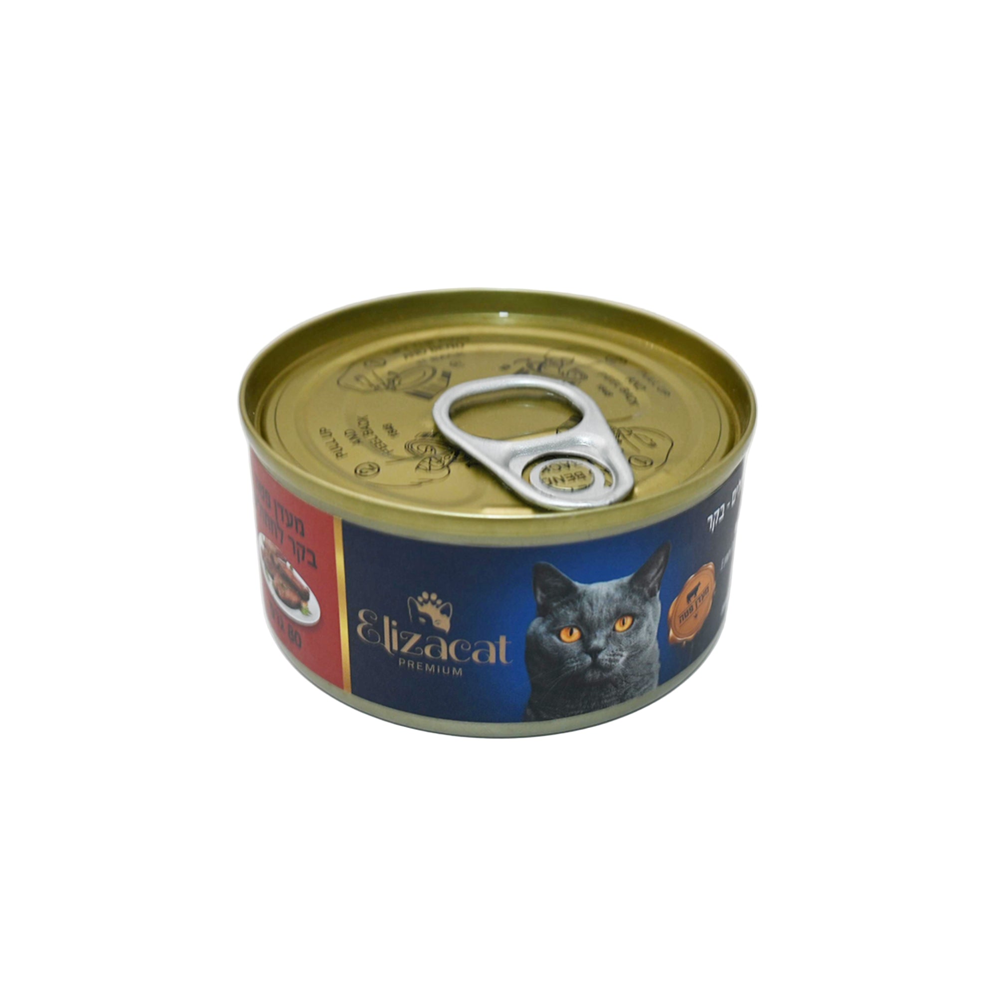 מעדן חתולים אליזקט פטה בקר 80 גרם