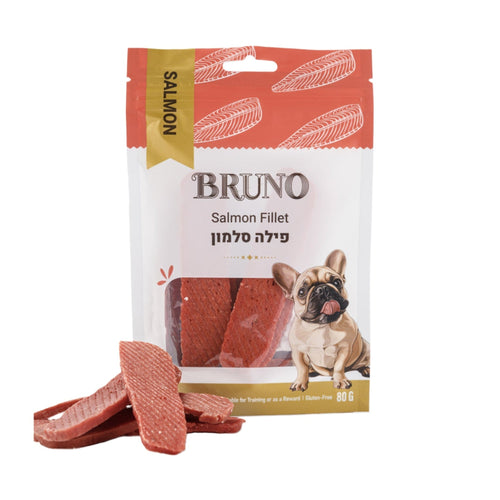 חטיף כלבים ברונו פילה סלמון 80 גרם