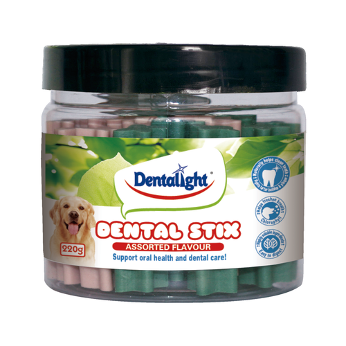 Dentalight 2.5" Dental Stix assorted Flavour 220g - SKU 05147