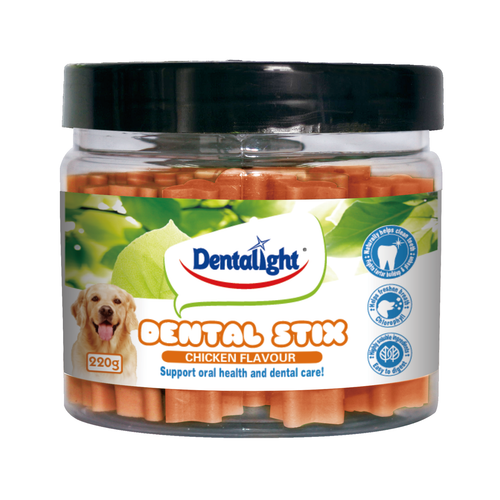 Dentalight 2.5" Dental Stix chicken Flavour 220g - SKU 05116