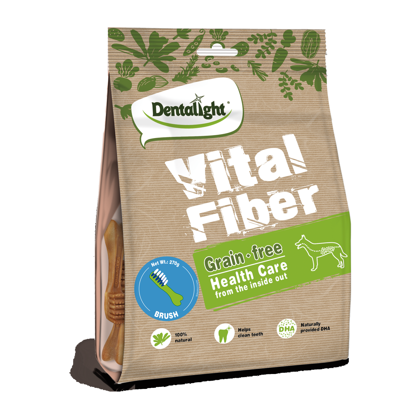 Dentalight 2.7" Vital fiber brush-small - SKU 05376