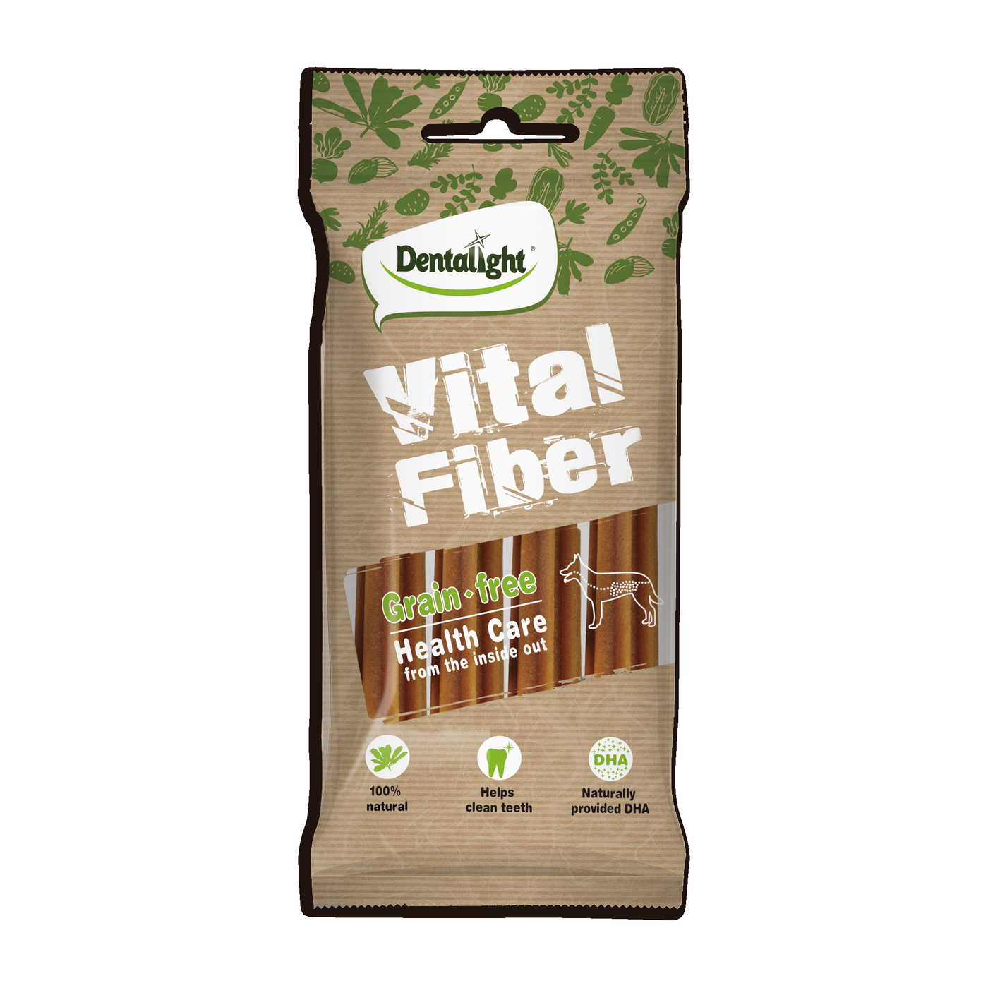 Dentalight 5" Vital fiber wellbar-mediumx4pcs 70g - SKU 08131