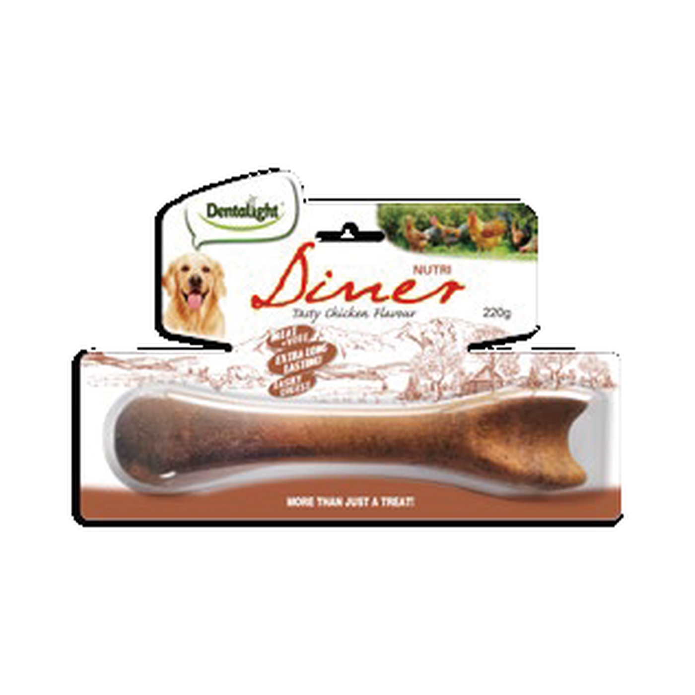 Dentalight 8" Nutri Diner tasty chicken flavourx1pc 220g - SKU 08247