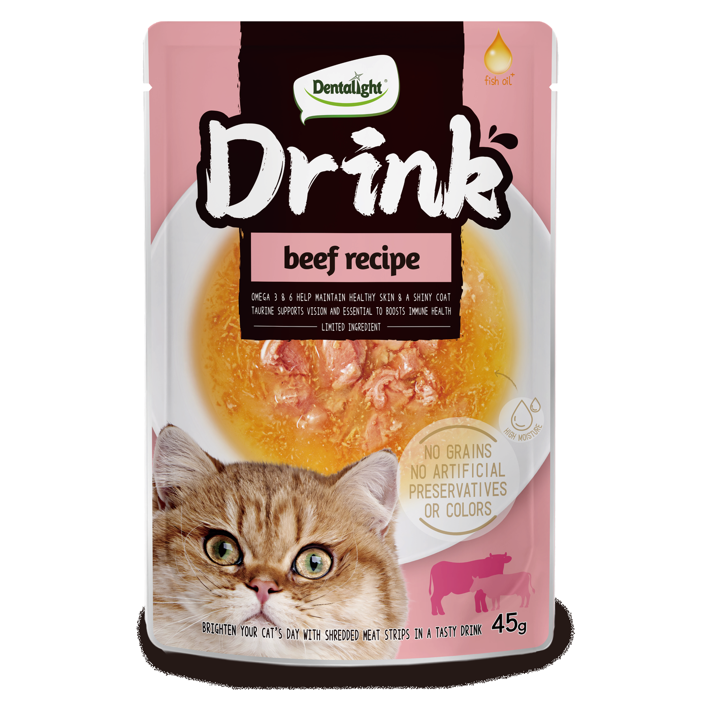 Dentalight CAT DRINK BEEF RECIPE 45g - SKU 13166
