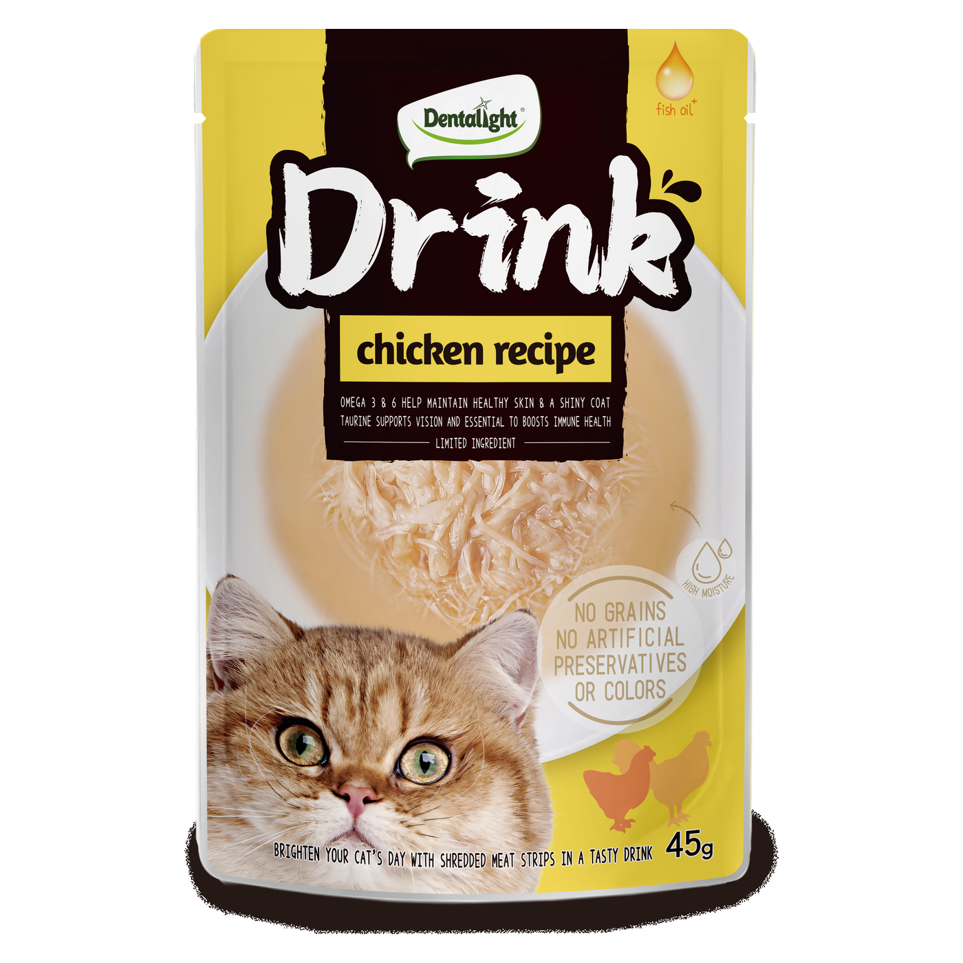 Dentalight CAT DRINK CHICKEN RECIPE 45g - SKU 13159