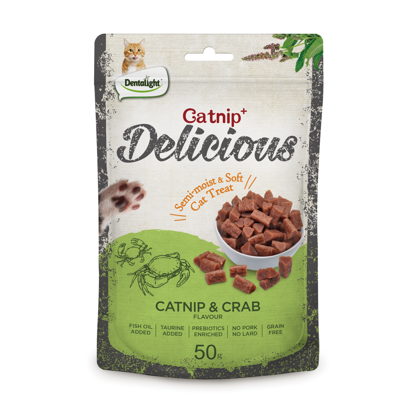 Dentalight Catnip Delicious Crab Flavour 50g - SKU 11490