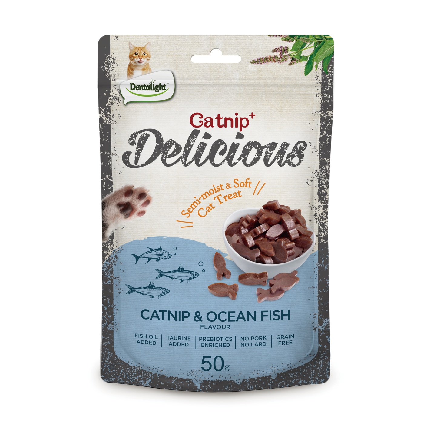 Dentalight Catnip Delicious Ocean Fish Flavour 50g - SKU 11483