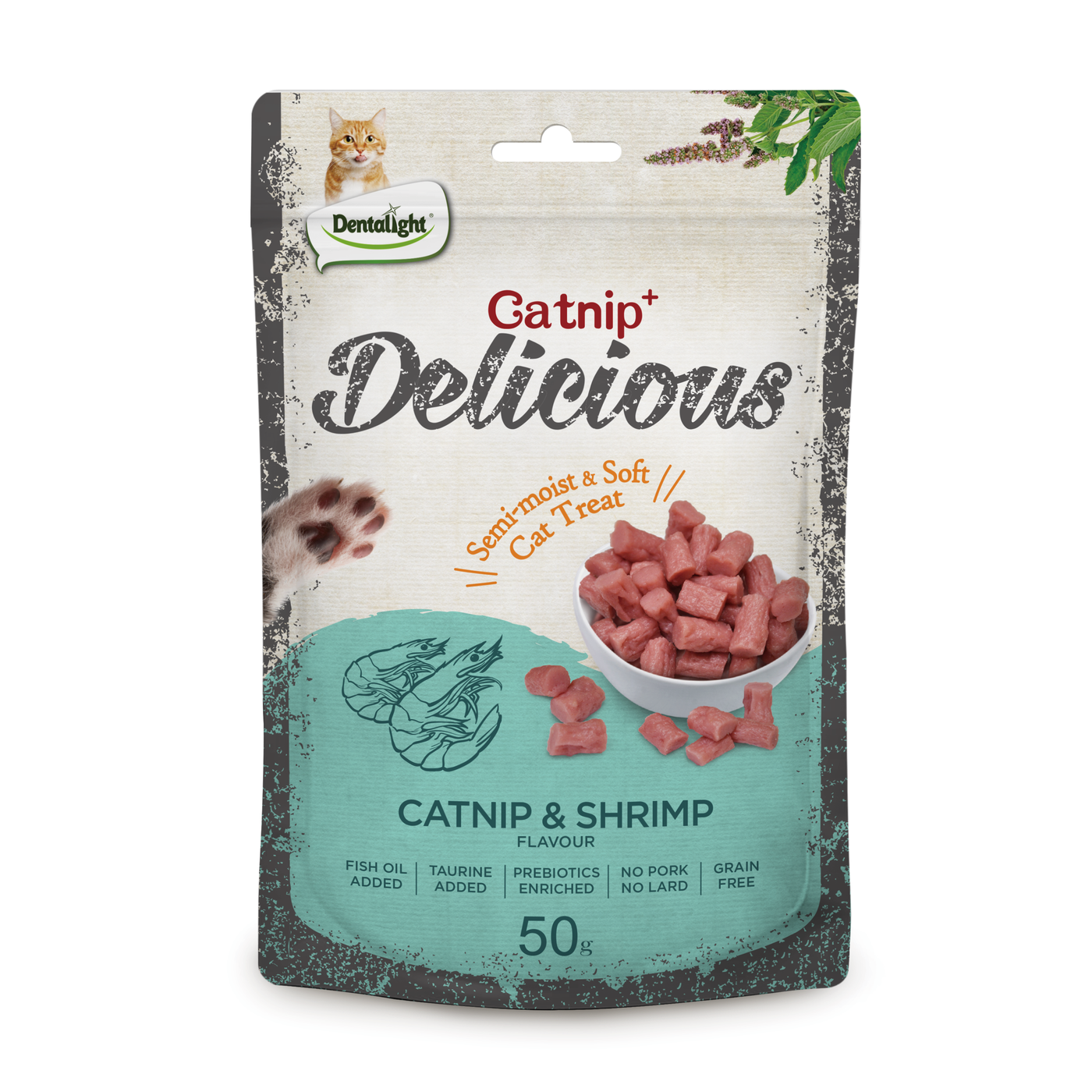 Dentalight Catnip Delicious Shrimp Flavour 50g - SKU 11476