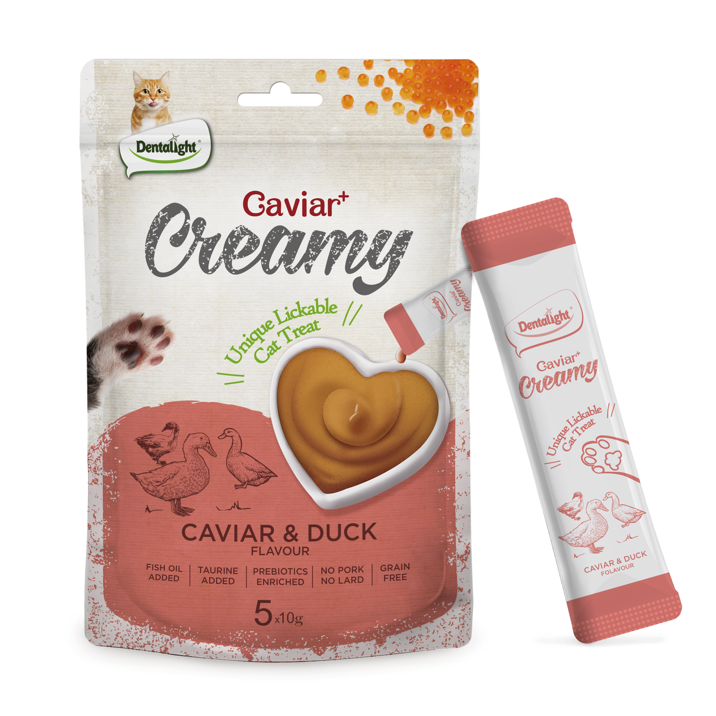 Dentalight Caviar Creamy Duck Flavour x5pcs 50g - SKU 11452