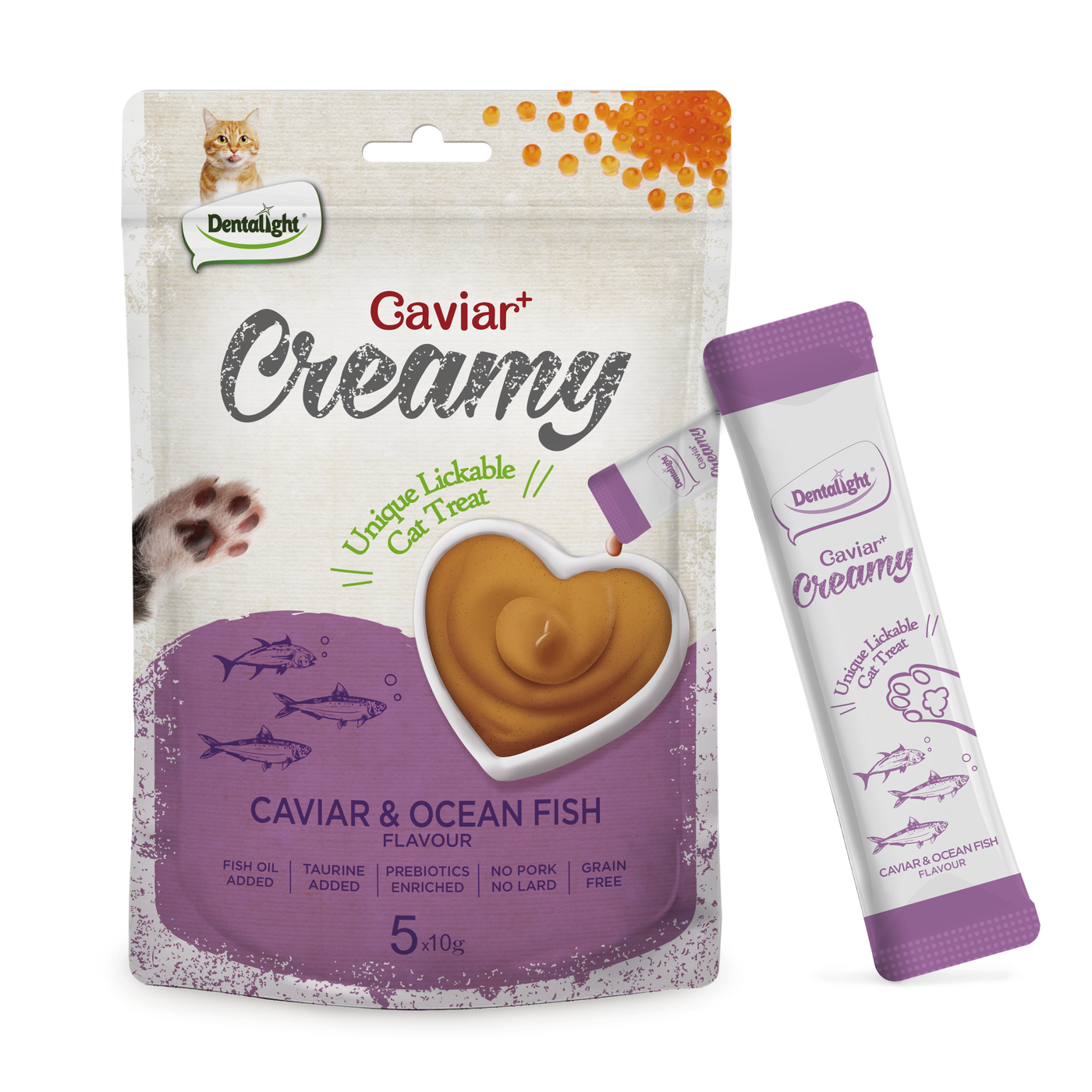 Dentalight Caviar Creamy Ocean Fish Flavour x5pcs 50g - SKU 11469