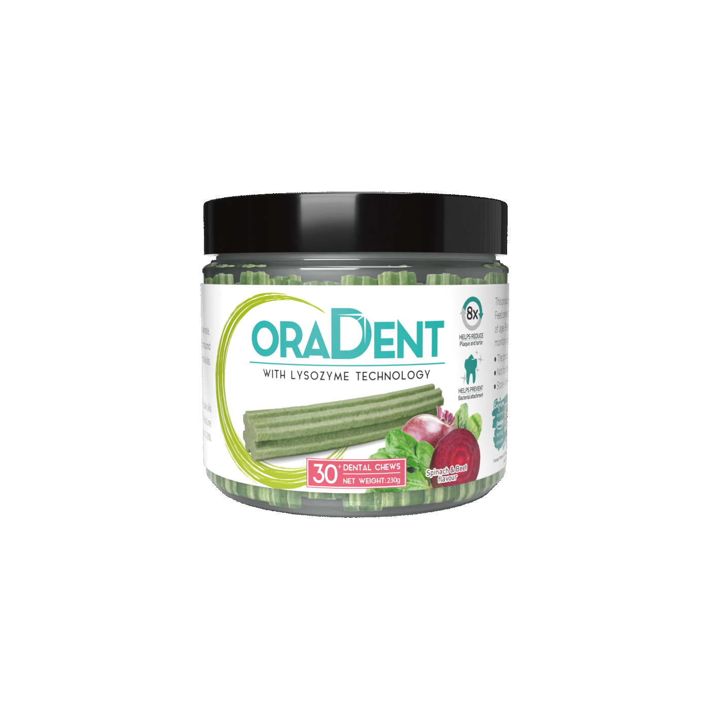 Dentalight Oral Dent Spinach & Beet Flavour - SKU 11919
