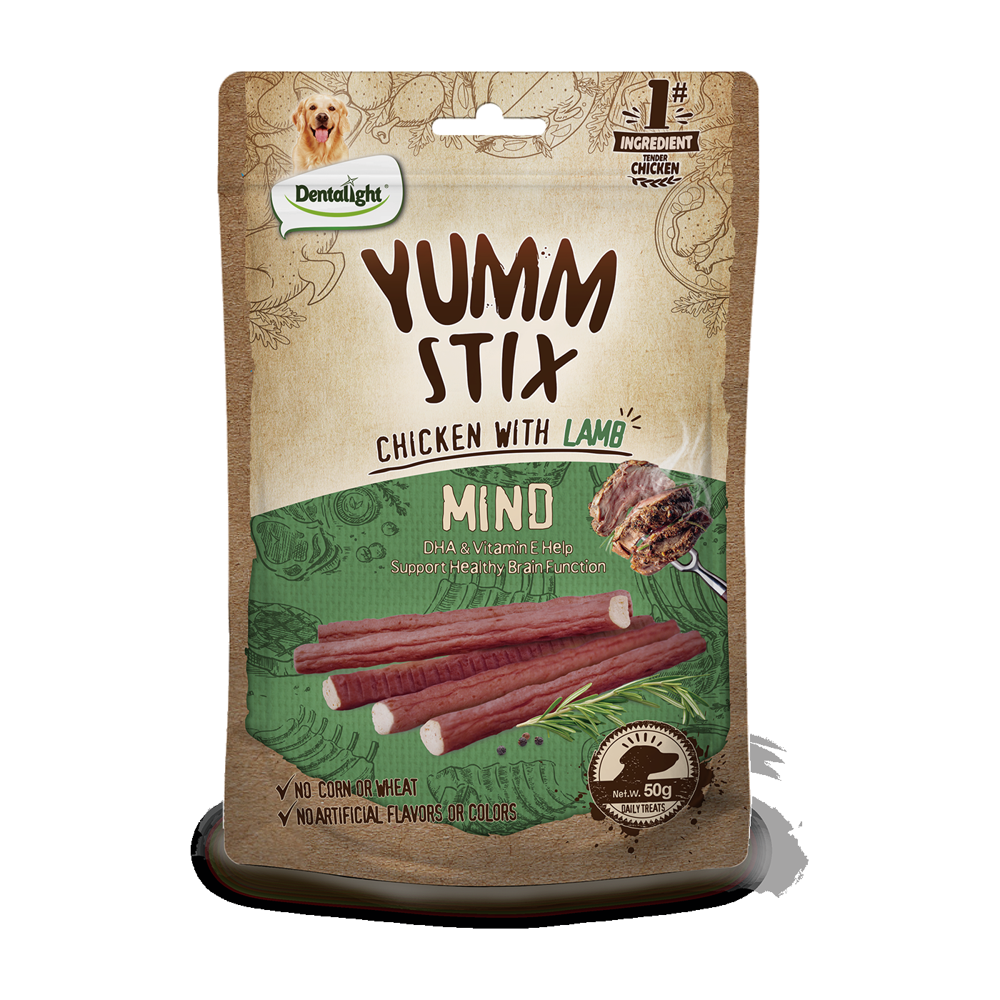Dentalight Yumm stix chicken with Lamb - Mind - SKU 10837